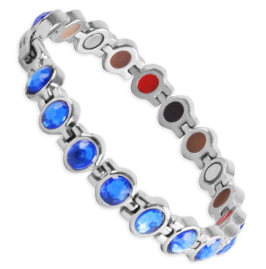 Bio Magnetic Energy Bracelets Stainless Steel Blue
