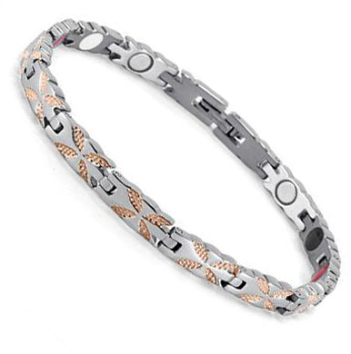 Rose Gold Butterfly Stainlesss Steel Magnetic Bracelet