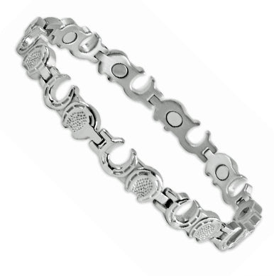 Full of Luck ! Silver Horsehoe Magnetic bracelet