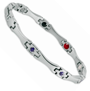 Wishbone Amethyst Bio Magnetic Energy bracelet