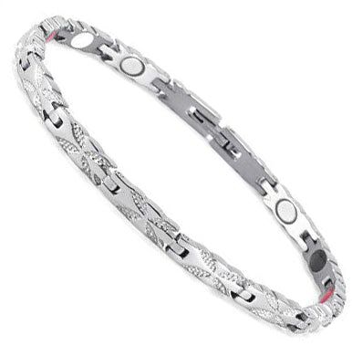 Silver Butterfly Stainlesss Steel Magnetic Bracelet