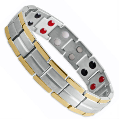 Ardross Silver and Gold Titanium Energy bracelet